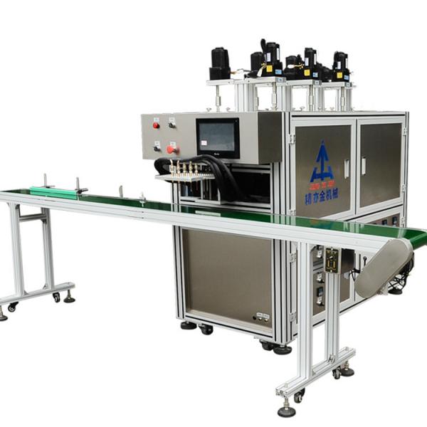 Quality 380V 50Hz 9.5KW Cosmetic Cream Filling Machine With Conveyor Belt for sale
