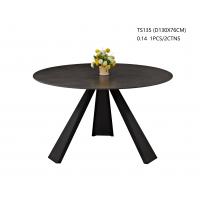 Quality fixed、 black、 ceramic、 tempered glass dining table for sale