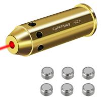 China Cal44mag Red Dot Laser Bore Sight Cartridge Laser Boresighter with 2 Sets Batteries factory