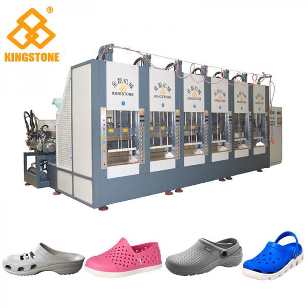 Quality Six Stations Plastic Shoes Injection Molding Machine For EVA Slipper Soles Making for sale