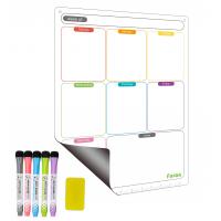 China Erasable Magnetic Fridge Calendar for Family To Do List Weekly Monthly Daily for sale