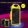 China Travel Camping double usb solar mobile phone battery charger 5000mAh factory