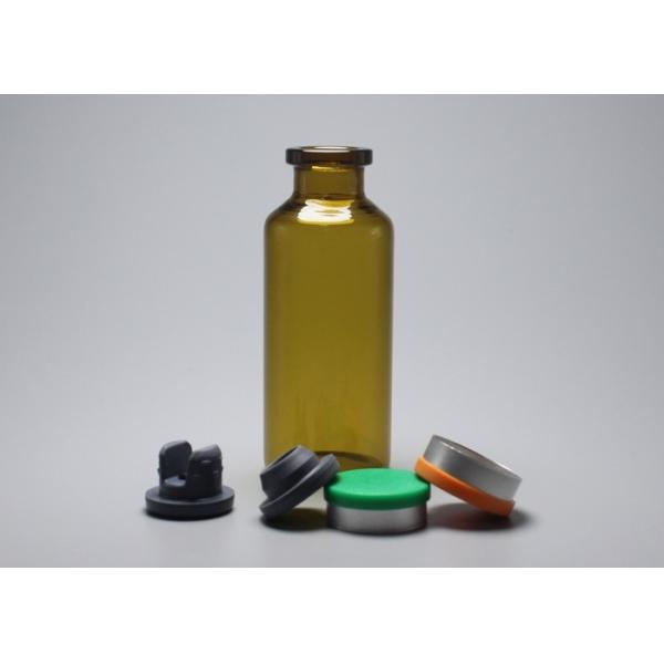 Quality 30ml Brown Tubular Glass Vial Bottle With Lid For Injection for sale