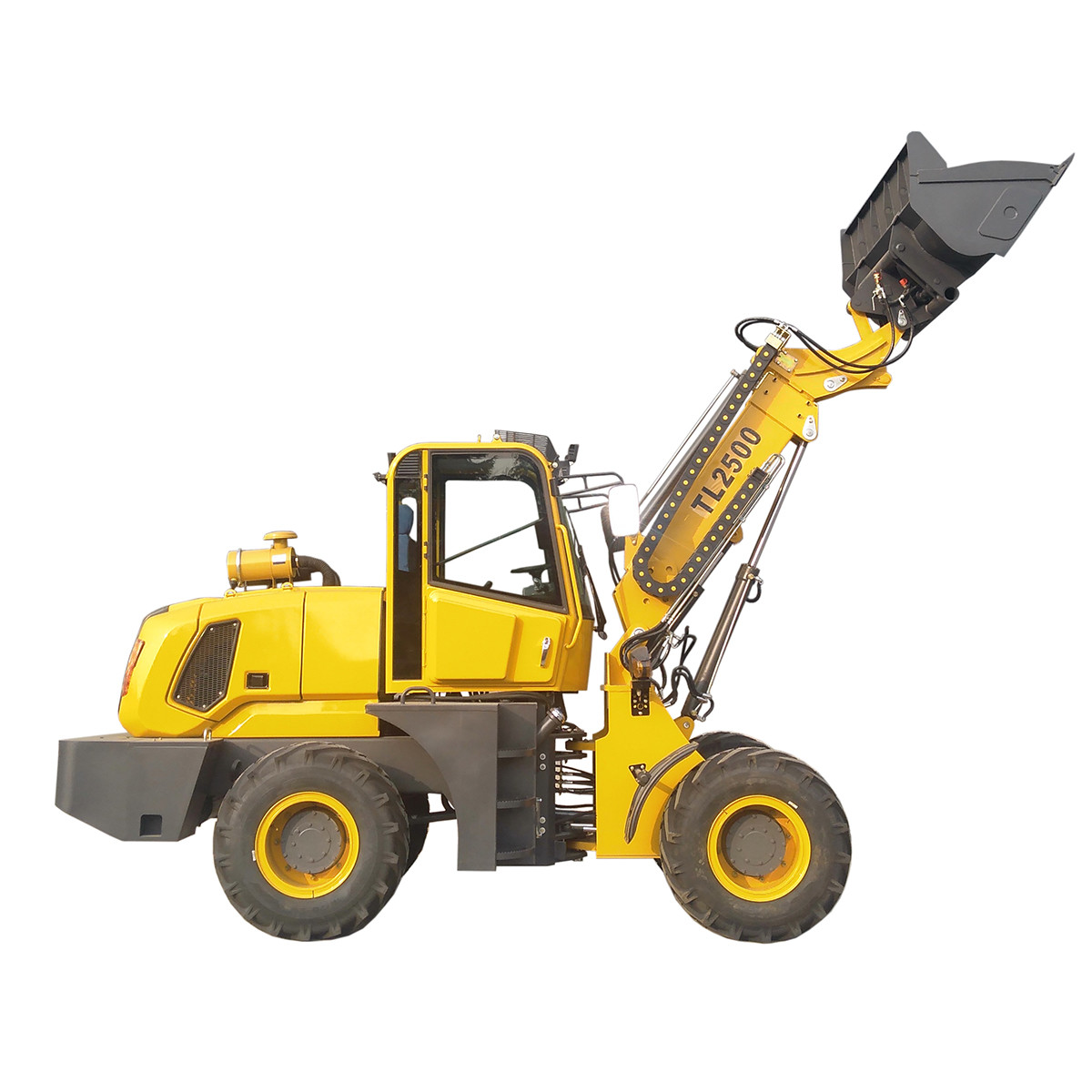 China TL2500 Telescopic Boom Wheel Loader Articulated 2.5 Tons factory