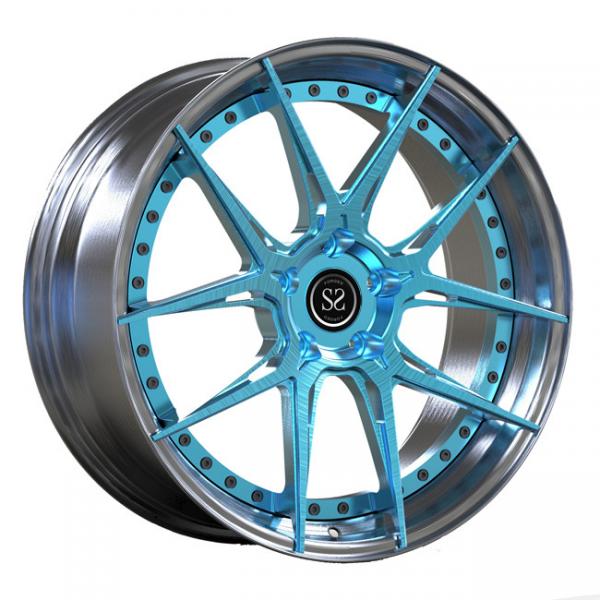 Quality 20inch 2 PC Piece Wheels Dark Polish Lips For Volkswagen T6 Monoblock Forged Brush Rims for sale