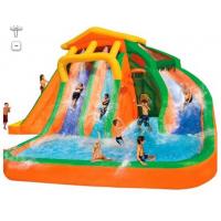 Quality Orange And Blue 0.55mm PVC Tarpaulin Inflatable Water Slide/New design Backyard for sale