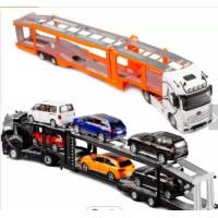 China Custom Carriage Trailer Truck Toys Diecast Model For Collection And Creative Gift Alloy With Sound And Light Car Toy factory