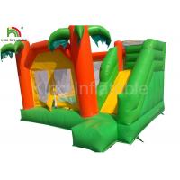 China Rainforest theme 0.55mm PVC Funny Inflatable Jumping Castle For Children / Adult for sale
