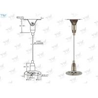 China Brass Height Adjustable Suspended Wire Lighting Kit , Ceiling Light Suspension Kit factory