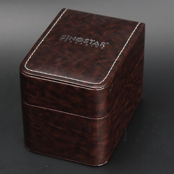 Quality Plastic + PU Handmade Leather Watch Box Custom LOGO Printing High - Grade for sale