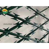 Quality Green Pvc Coated Bto-22 Razor Barbed Wire As Fence Panel for sale