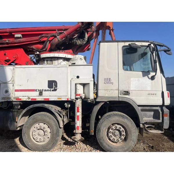 Quality Used Concrete Pump Putzmeister 56-5 Meter With BENZ Chassis 8×4 for sale