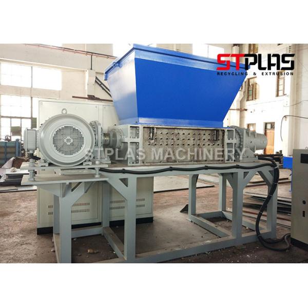 Quality Waste Film Plastic Shredder Machine , Double Roller Plastic Recycling Crusher for sale