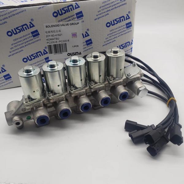 Quality Electrical Komatsu Solenoid Valve 20Y-60-41621 For Excavator PC200-8 PC220-8 for sale