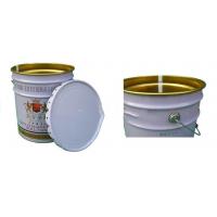 China Gold Phenolic Lined Chemicals Metal Bucket With Lid factory