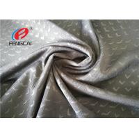 China 75D / 32S Weft Knitting Ployester Spandex Fabric , Embossed Elastic Lining Fabric factory