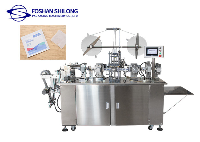 China H1900mm Antiseptic Alcohol Pad Packing Machine 60*60mm self diagnosis factory