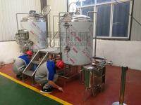 China Microbrewery 500l Beer Brewing Equipment Plc Control With 2 Vessels Brewhouse factory