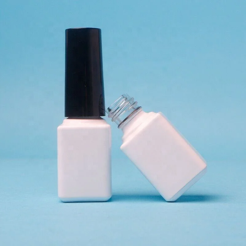 Quality White Empty Nail Polish Bottles Screw Cap Modern exquisite surface finish for sale