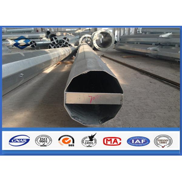Quality Height 70FT / 21340MM steel utility poles , Steel Q460 Material electrical power for sale