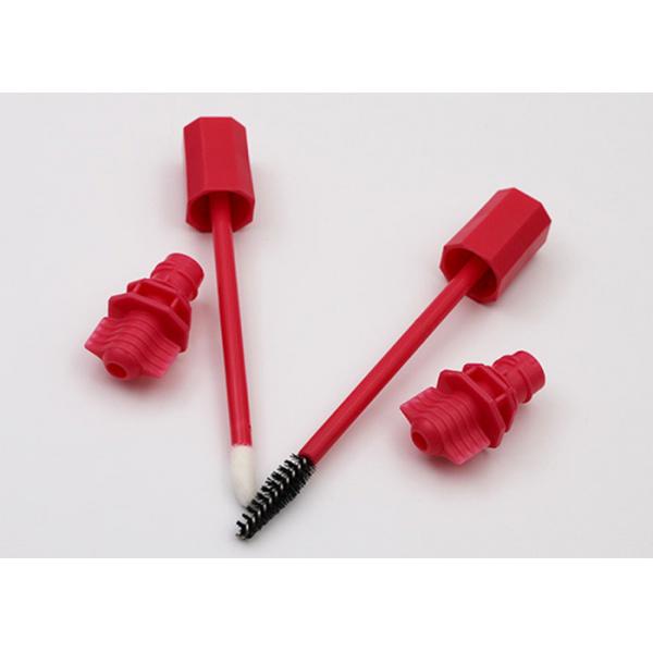 Quality Red Plastic Spout Nozzle With Brush For Lipstick Sacket Or Mascara Bag for sale