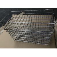 China Stainless Steel 304 Welded Wire Storage Basket / Kitchen Drawer Basket factory