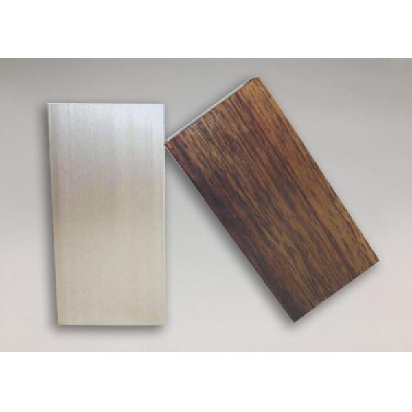 Quality ISO9001 Wood Effect Aluminium Trim Profiles Rectangular Aluminium Extrusion for sale