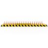 China Police Road Tyre Spike Barrier With Reflective Strip , Tyre Deflation Spikes Electromechanical Paint factory