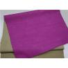 China Fuschia Embossed Faux Leather , Garment Premium PU Leather Dood Tearing Strength factory