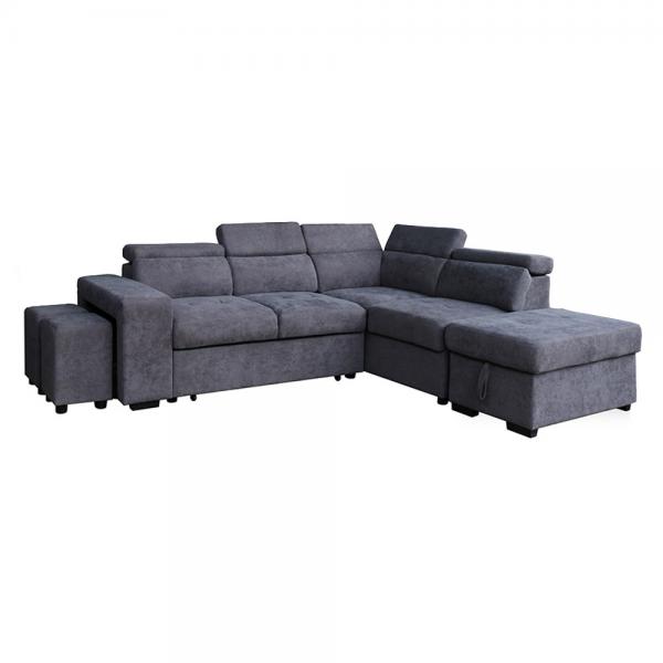 Quality Durable Antiwear L Shape Sofa Luxury , Anti Scratch Luxury Modern Corner Sofa for sale