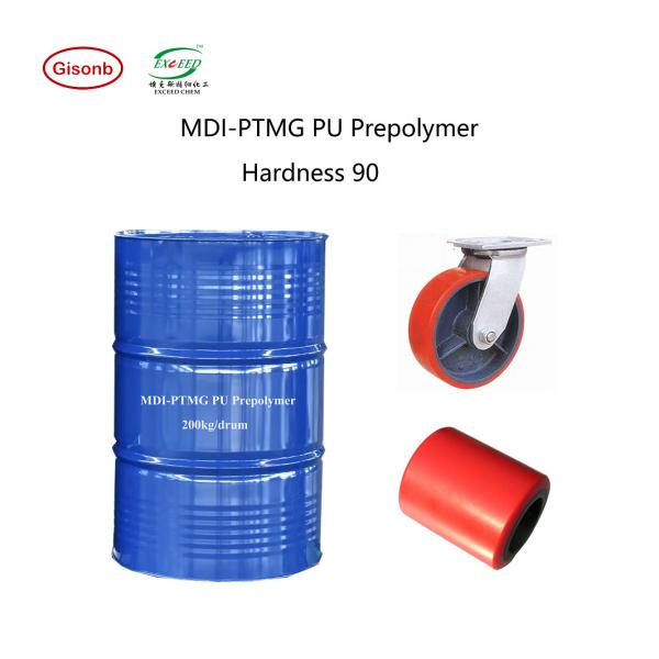 Quality White Solid MDI / PTMG Based Prepolymer Abrasion Resistant Hardness 90 for sale