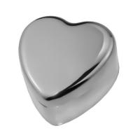 China PVD Silver Plating Metal Houseware Zinc Alloy Heart Jewelry Box Rustproof factory