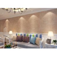 China Soft Non - Woven 3D Texture Brick Effect Wallpaper For Living Room Decoration , CSA Listed factory
