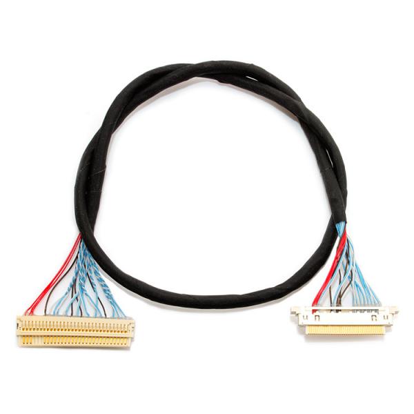 Quality Hrs Df19 LVDS Cable Assembly , 30 Pin Micro Coaxial cbale lvds display connector for sale