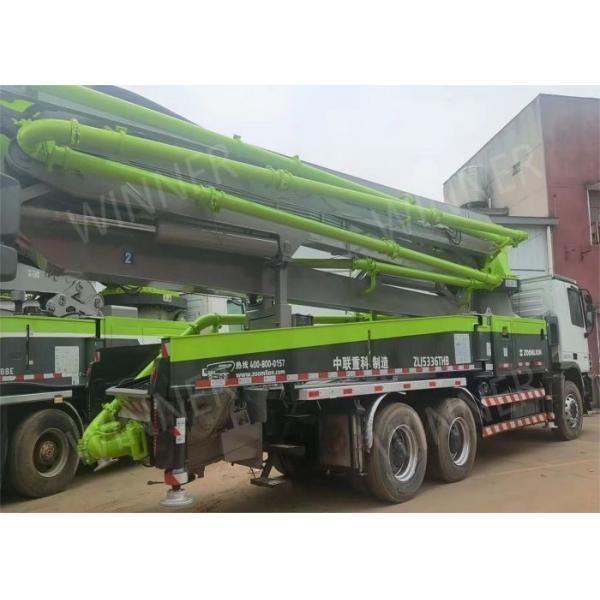 Quality 2012 Mode Refurbished Zoomlion Concrete Pump Truck 47m Used Tri Axle Trucks for sale