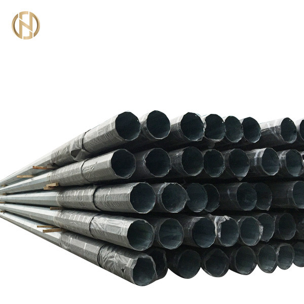 Quality Electricity Industry Galvanised Power Pole  Galvanized Steel Electrical Pole for sale