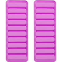 China Ice Cube Trays 2 Pcs Ice Cube Moulds With No-Spill Removable Lid, Easy-Release Silicone And Flexible Ice Trays Strip factory