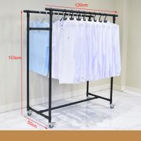 China Stable Structure Clothes Laundry Drying Rack Iron Clothing Rack For Shop factory