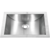 China Stainless Steel Bathroom sink 21 in. Undermount Bathroom Sink overmount in Stainless Steel for sale