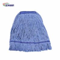 China Wet Cotton Cleaning Mop Industrial Heavy Duty Commercial Cotton Mop Head Refill factory