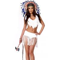 China Indian Summer Sexy Native American Costume Wholesale with Size S to XXL Available for sale