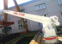China Slewing Hydraulic Deck Crane 60m/min For Rescue Boat Life Raft factory