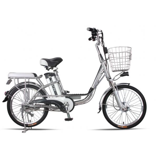 Quality 20 Inches Battery Powered Bicycles Sliver Commuter Electric Bike 48V8Ah for sale