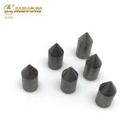 China Brazed On Tungsten Carbide Tips Round Litchi Mill Solid Sharp Point Cemented Carbide Tips for sale