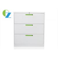 Quality 900mm Width Office Lateral File Cabinets 3 Drawers Fully Open OEM / ODM for sale