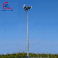 China GSM Telecommunication Radio Antenna Monopole Tower 25m 30m Galvanized factory