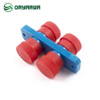 Quality Flange Plastic Housing Duplex FC Fiber Optic Adapter Multimode for sale