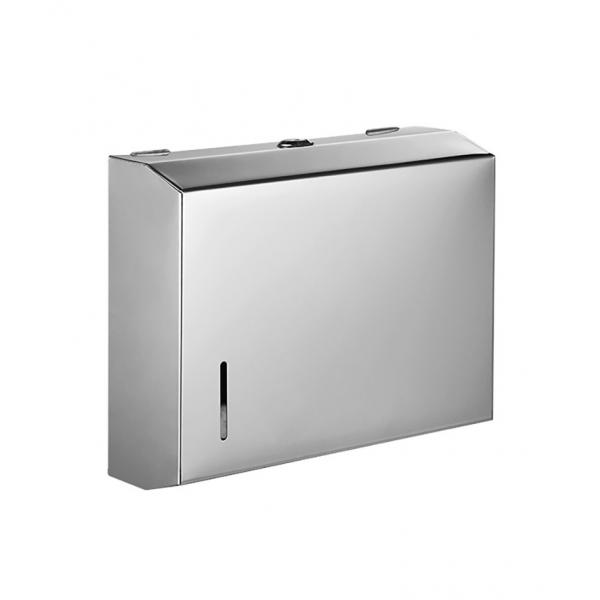 Quality Wall Mounted Stainless Steel Multifold Paper Towel Dispenser For Home Office School for sale