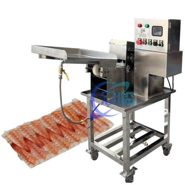 Quality 380V 50Hz Shrimp Cutter Machine , Multiscene Prawn Belly Open Machine for sale
