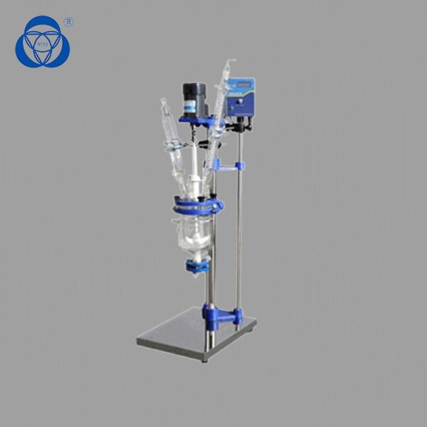 Quality Biological Jacketed Glass Vessel , Chemical Glass Reactor Constant Pressure for sale